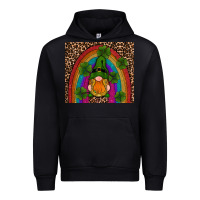 Black st patricks day gnomes shamrock rainwow Urban Hoodie - RanaPortraitStore