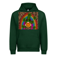 Forest Green st patricks day gnomes shamrock rainwow Urban Hoodie - RanaPortraitStore