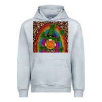 Heather Grey st patricks day gnomes shamrock rainwow Urban Hoodie - RanaPortraitStore