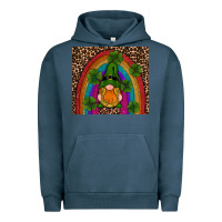 Pigment Midnight Navy st patricks day gnomes shamrock rainwow Urban Hoodie - RanaPortraitStore