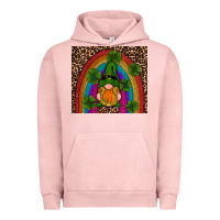 Pigment Salmon st patricks day gnomes shamrock rainwow Urban Hoodie - RanaPortraitStore