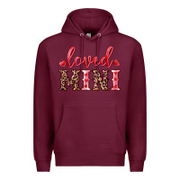 Burgundy loved mini Premium Hoodie - RanaPortraitStore