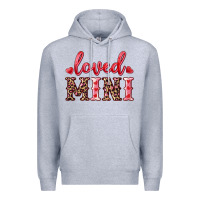Heather Grey loved mini Premium Hoodie - RanaPortraitStore
