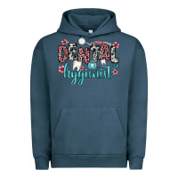 Pigment Midnight Navy dental hygienist Urban Hoodie - Zillion Design Studio