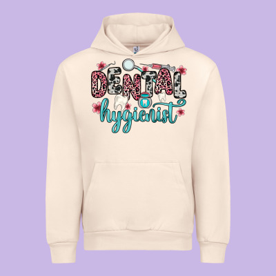 Dental Hygienist Urban Hoodie Designed By Zillion Design Studio