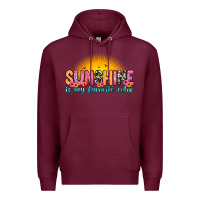 Burgundy sunshine is my favorite color Premium Hoodie - Zillion Design Studio