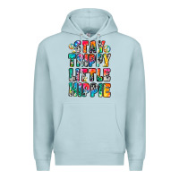 Blue Mist stay trippy little hippie Premium Hoodie - Zillion Design Studio