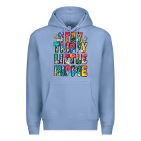 Colony Blue stay trippy little hippie Premium Hoodie - Zillion Design Studio