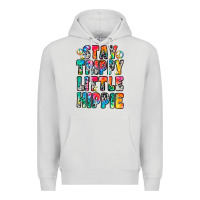 Dove Grey stay trippy little hippie Premium Hoodie - Zillion Design Studio