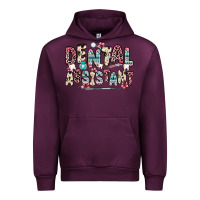 Mauve Wine dental assistant Urban Hoodie - Zillion Design Studio