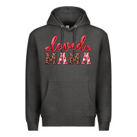 Charcoal Heather loved mama Premium Hoodie - RanaPortraitStore