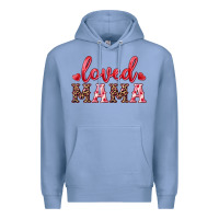 Colony Blue loved mama Premium Hoodie - RanaPortraitStore