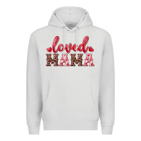 Dove Grey loved mama Premium Hoodie - RanaPortraitStore