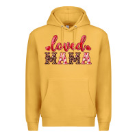 Mustard loved mama Premium Hoodie - RanaPortraitStore