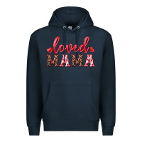 Navy loved mama Premium Hoodie - RanaPortraitStore
