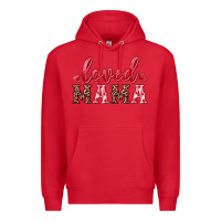 Red loved mama Premium Hoodie - RanaPortraitStore