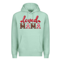 Seafoam loved mama Premium Hoodie - RanaPortraitStore