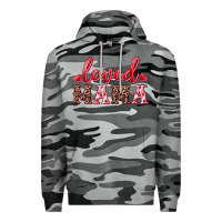 Slate Camo loved mama Premium Hoodie - RanaPortraitStore