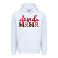 White loved mama Premium Hoodie - RanaPortraitStore