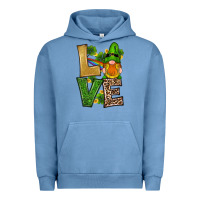 Pigment Pebble Blue st patricks day gnomes shamrock love Urban Hoodie - RanaPortraitStore