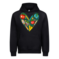 Black teacher  heart Urban Hoodie - texasbilliewilder