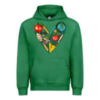 Emerald teacher  heart Urban Hoodie - texasbilliewilder
