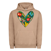 Pigment Burro teacher  heart Urban Hoodie - texasbilliewilder