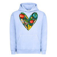 Pigment Grape Ice teacher  heart Urban Hoodie - texasbilliewilder