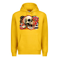 Lemon firefighter skull Premium Hoodie - AdoDesignShop