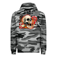 Slate Camo firefighter skull Premium Hoodie - AdoDesignShop