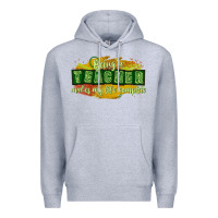 Heather Grey being a teacher makes my life complete Premium Hoodie - texasbilliewilder