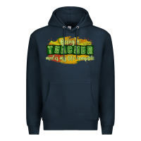 Navy being a teacher makes my life complete Premium Hoodie - texasbilliewilder