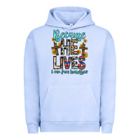 Pigment Grape Ice because he lives i can face tomorrow Urban Hoodie - Zillion Design Studio