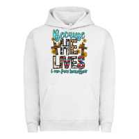 Pigment Lunar Rock because he lives i can face tomorrow Urban Hoodie - Zillion Design Studio