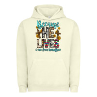 Pigment Pistachio because he lives i can face tomorrow Urban Hoodie - Zillion Design Studio
