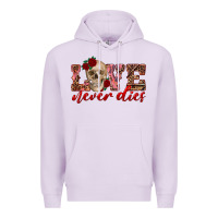 Lilac love never dies skull Premium Hoodie - RanaPortraitStore