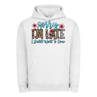 Pigment Lunar Rock sorry i m late i didn t want to come Urban Hoodie - Zillion Design Studio