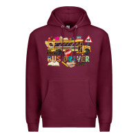 Burgundy best bus driver ever Premium Hoodie - texasbilliewilder