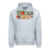 Heather Grey teacher life Urban Hoodie - texasbilliewilder