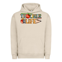 Pigment French Oak teacher life Urban Hoodie - texasbilliewilder