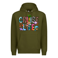 Army Green cruise life Premium Hoodie - Zillion Design Studio