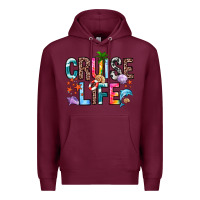 Burgundy cruise life Premium Hoodie - Zillion Design Studio