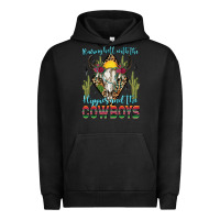 Pigment Black raising hell with the hippies and the cowboys Urban Hoodie - Zillion Design Studio