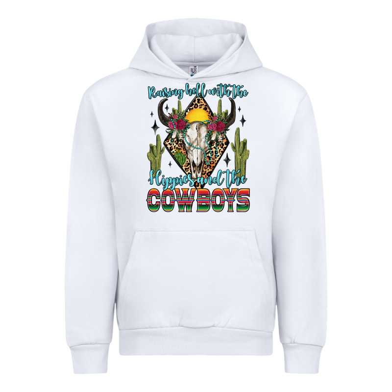 Raising Hell With The Hippies And The Cowboys Urban Hoodie by Zillion Design Studio | Teevron