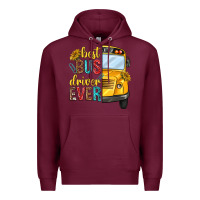 Burgundy best bus driver ever Premium Hoodie - texasbilliewilder