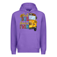 Purple best bus driver ever Premium Hoodie - texasbilliewilder