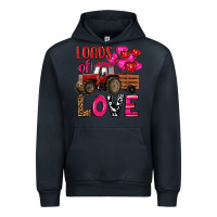 Navy valentine's day loads of love tractor with pin heart balloons Urban Hoodie - RanaPortraitStore