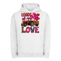 Pigment Lunar Rock valentine's day loads of love tractor with pin heart balloons Urban Hoodie - RanaPortraitStore