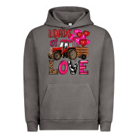 Pigment Tornado valentine's day loads of love tractor with pin heart balloons Urban Hoodie - RanaPortraitStore