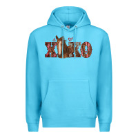 Ocean Blue xoxo horse Premium Hoodie - RanaPortraitStore